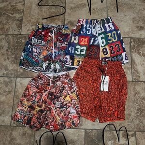 Colorful Basketball Graphic Shorts